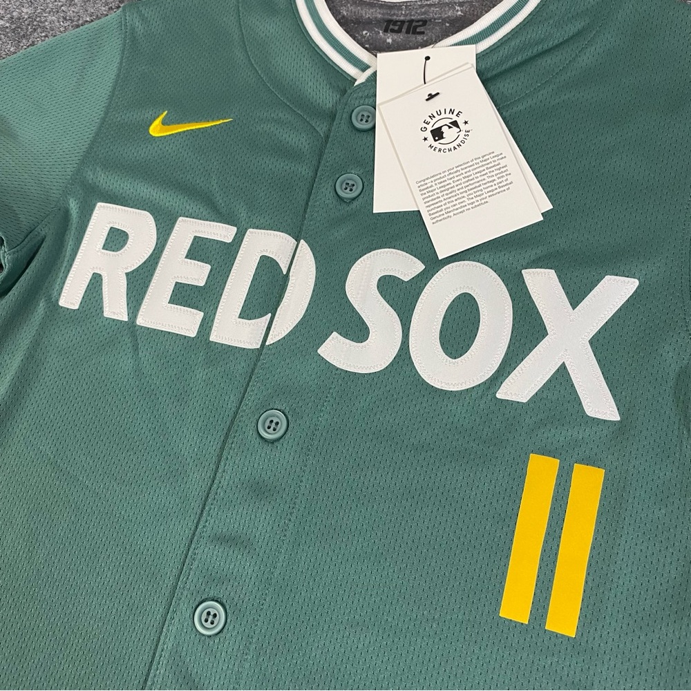 Nike Boston Red Sox City Connect Green Monster Youth Small Size 8 Jersey NWT - Picture 5 of 11